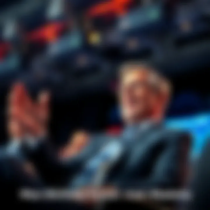 Max Kaiser speaking at a financial event, gesturing while discussing market trends and investment strategies