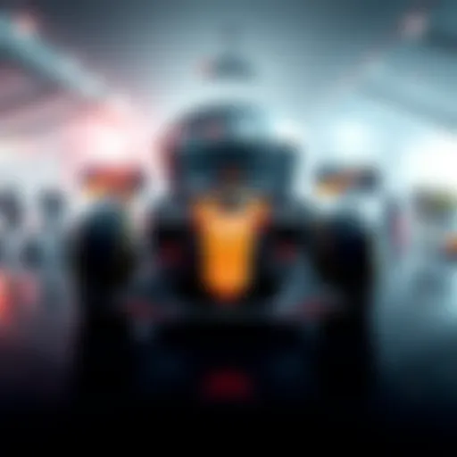 A McLaren race car with digital collectibles displayed around it, celebrating the Australian Grand Prix launch on March 6, 2026