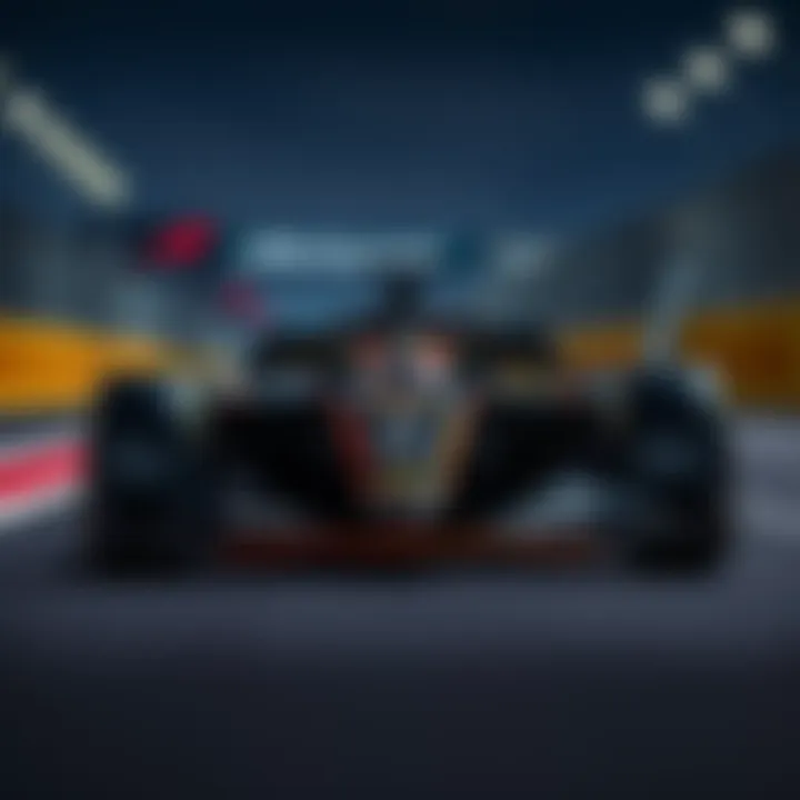 McLaren Racing with New Sponsors McLaren racing car showcasing logos of five new sponsors, including Hedera, on the track