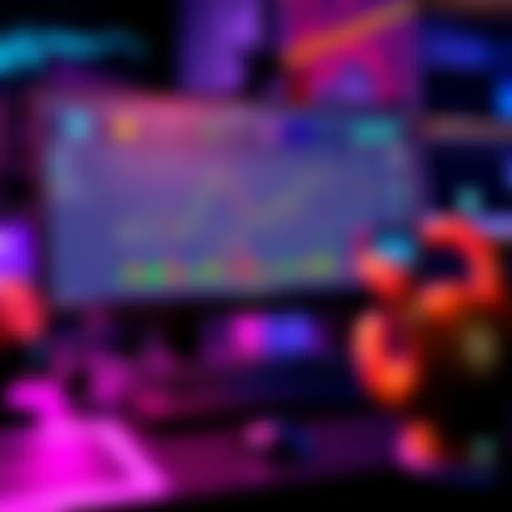 A computer screen displaying a trading dashboard for meme coins on Solana, featuring charts and crypto icons.