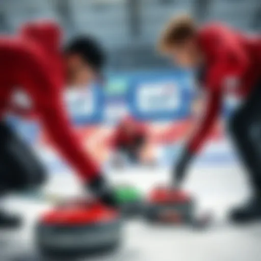 Switzerland's curling team competing at the Winter Olympics 2026, focusing on team strategy and skill as they prepare for the final.