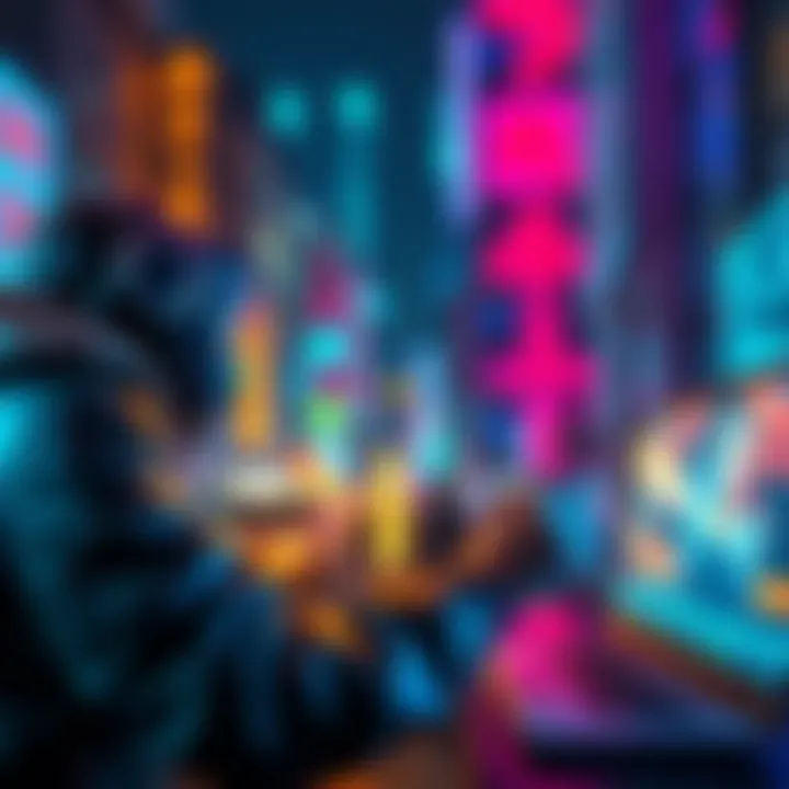 Navigating MetaMask Woes A user troubleshooting issues in MetaMask while managing digital crypto wallets.