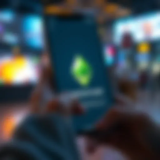 A person using the MetaMask wallet app on a smartphone to manage Ethereum assets