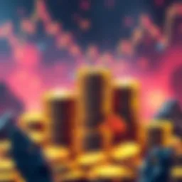 Mevstake 2.0 Daily Rewards Illustration of coins stacking up to symbolize stable daily rewards from Mevstake 2.0 in a fluctuating market.