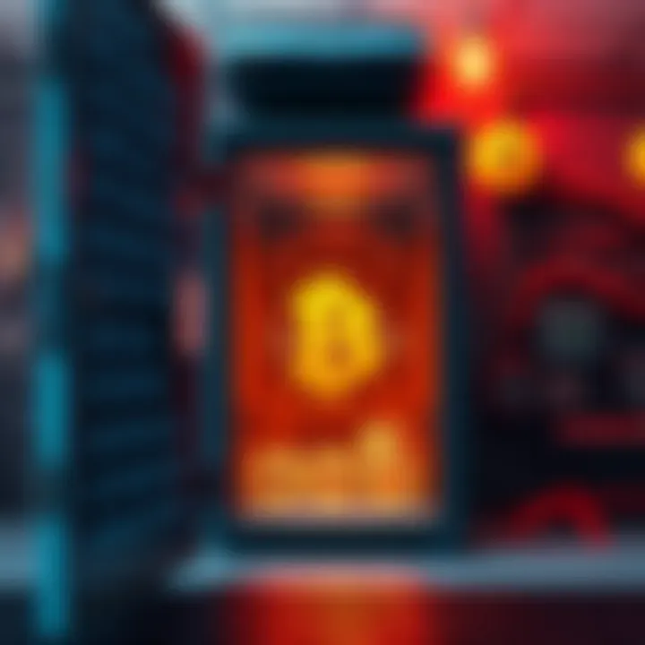 A secure cold storage setup for cryptocurrency, emphasizing safety and technology in Bitcoin management.