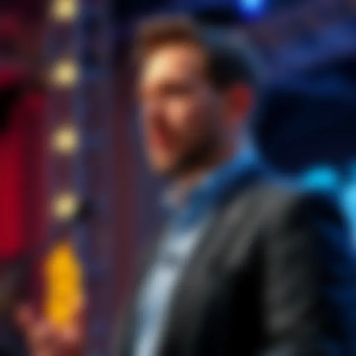 Michael Saylor speaking at a Bitcoin event, illustrating his influence in the cryptocurrency world.