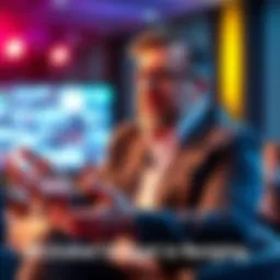 Michael Saylor sharing insights Michael Saylor speaking passionately about industry insights at a conference