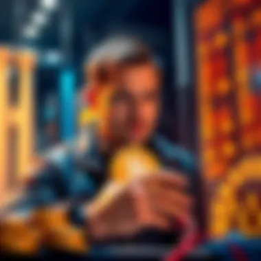 Michael Saylor conducting a cryptocurrency transaction, selling Bitcoin to showcase liquidity in the market.