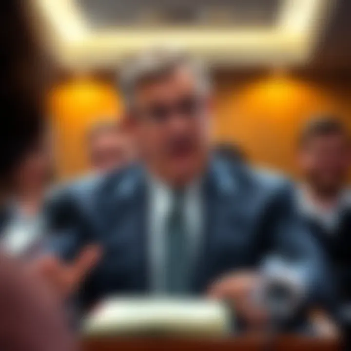 Michael Saylor speaks about financial challenges ahead during a press conference