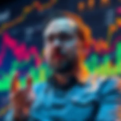Michael Saylor discussing his recent Bitcoin sale with graphs and charts in the background