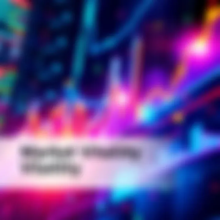 Market Vitality through Volatility Illustration depicting dynamic market trends with vibrant colors symbolizing vitality and energy in finance.