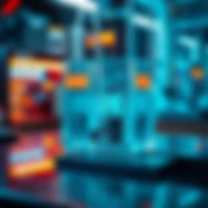 A close-up view of a glass storage medium holding data in a modern lab setting