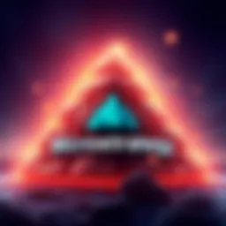 Illustration of Microstrategy's logo transformed into a pyramid shape, symbolizing their new branding strategy in the crypto market.