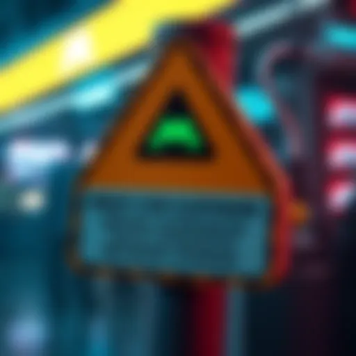 Graphic showing a warning sign with Minati Coin logo and message about deposit suspension for network upgrade