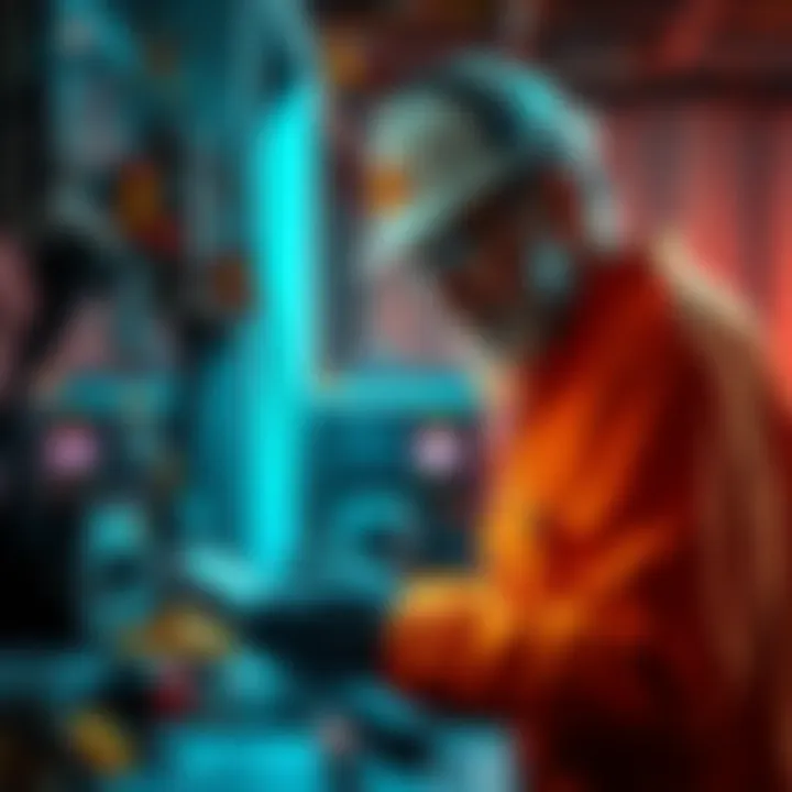 A miner in Brazil inspects malfunctioning M21 and S19 devices, addressing voltage issues and checking electrical setups.