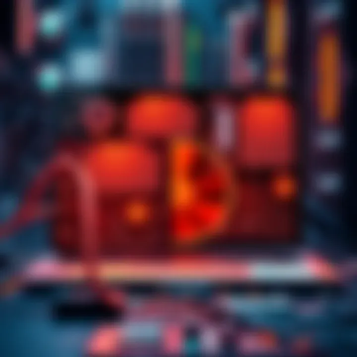 A visual representation of cryptocurrency mining issues with an i3-1005G1 CPU showcasing hardware virtualization problems and potential solutions.