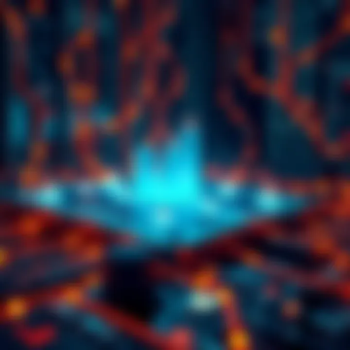Illustration showing a stable data connection with a mining pool, symbolizing reliable performance and earnings for miners