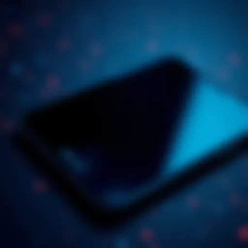 A smartphone screen showing an empty space where the Ledger Live app used to be, indicating the app has disappeared.