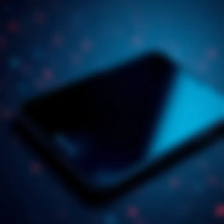 A smartphone screen showing an empty space where the Ledger Live app used to be, indicating the app has disappeared.