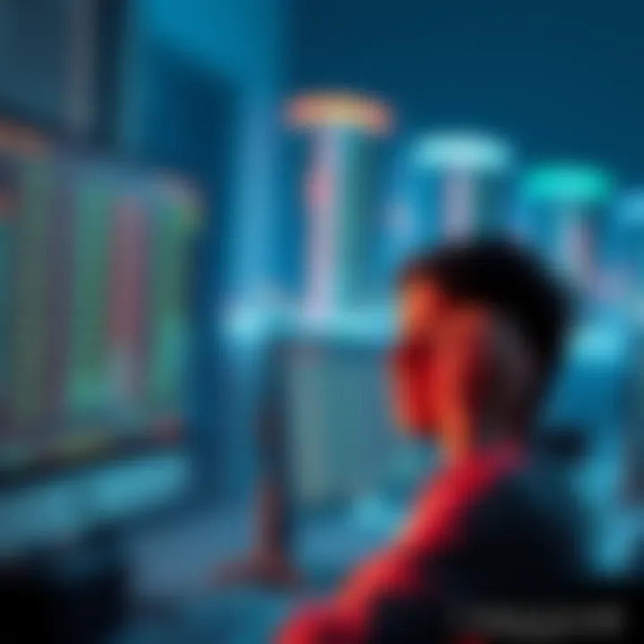 A worried person looking at a computer screen showing cryptocurrency balances, frustrated after losing access to funds during Trezor model change.