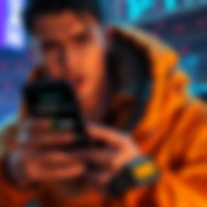 A user looking distressed as they check their Exodus wallet on a smartphone, showing a balance of zero and a shocked expression.