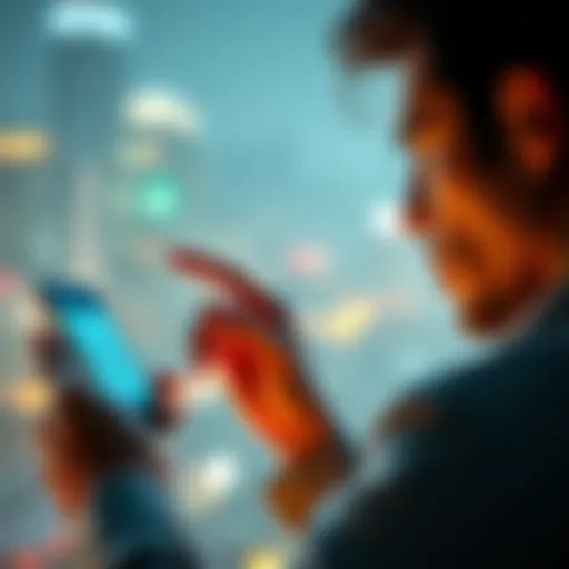 A worried person looking at their phone showing a zero balance in their Atomic Wallet account, representing the issue of missing funds after restoring a seed phrase.