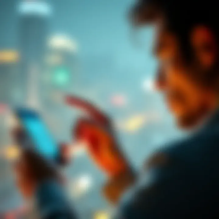 A worried person looking at their phone showing a zero balance in their Atomic Wallet account, representing the issue of missing funds after restoring a seed phrase.