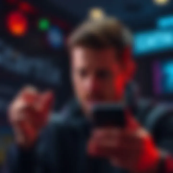 Missing Tokens in MetaMask A person looking frustrated while checking MetaMask for missing Stratix EVM tokens on their device.