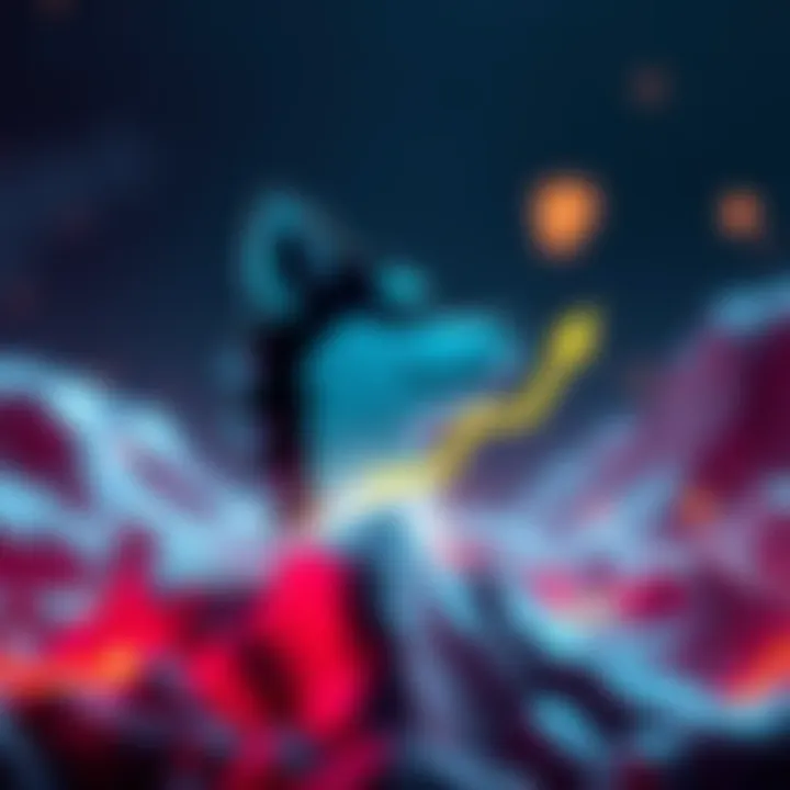 MIZUKI Cryptocurrency Concept Visual representation of the MIZUKI cryptocurrency with a dog-themed logo and upward arrow symbolizing growth