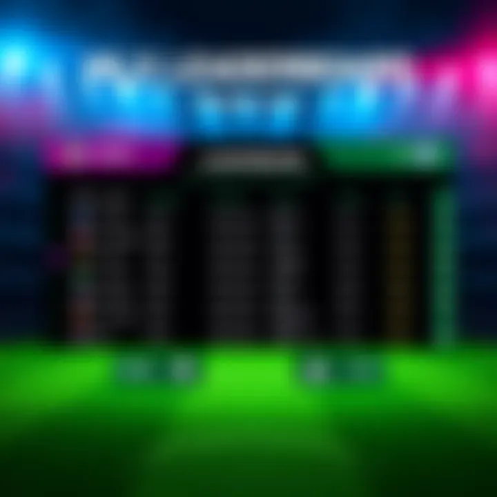 A graphic showing the Major League Soccer leaderboard with team names and rankings