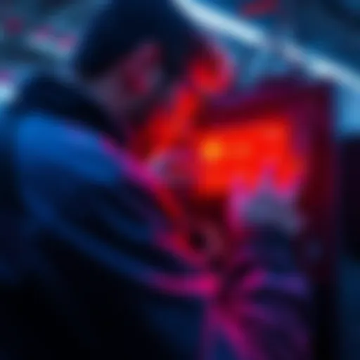 Person checking MNTD RAKWireless miner displaying inactive status