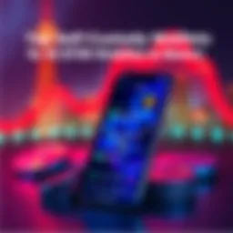 A smartphone displaying a self-custody wallet app for staking ETH, showcasing the app interface and crypto graphics.