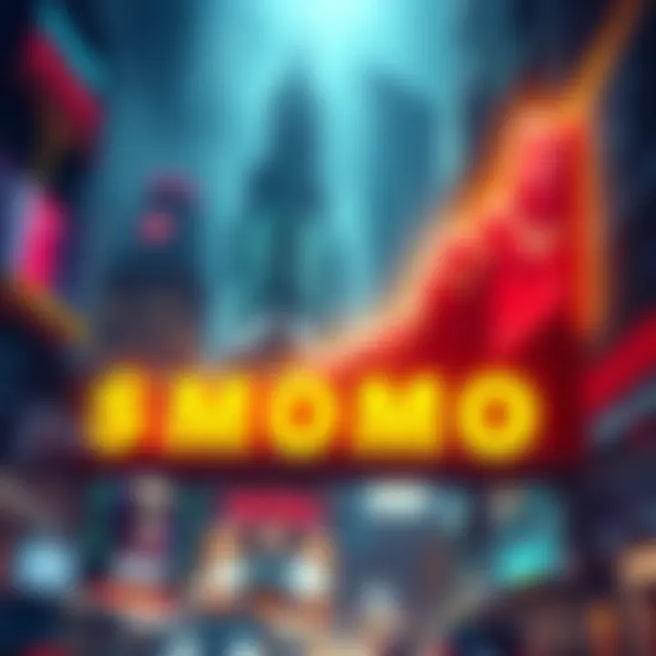 MOMO Memecoin Growth Graphic showing the rise of $MOMO memecoin amidst market downturn, highlighting its community support and investment potential.