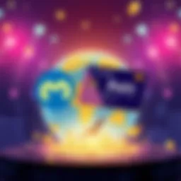 Illustration of Monad and Rain logos with a globe and credit card signifying global stablecoin payments