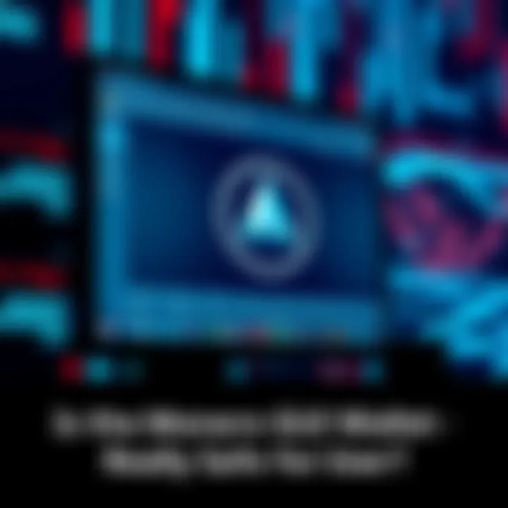 A computer screen displaying the Monero GUI wallet interface, highlighting its security features and user-friendly design.