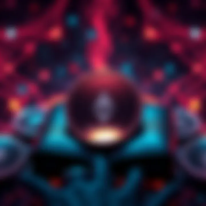 A digital representation of Monero cryptocurrency with a focus on privacy features, showing a wallet holding Monero tokens.