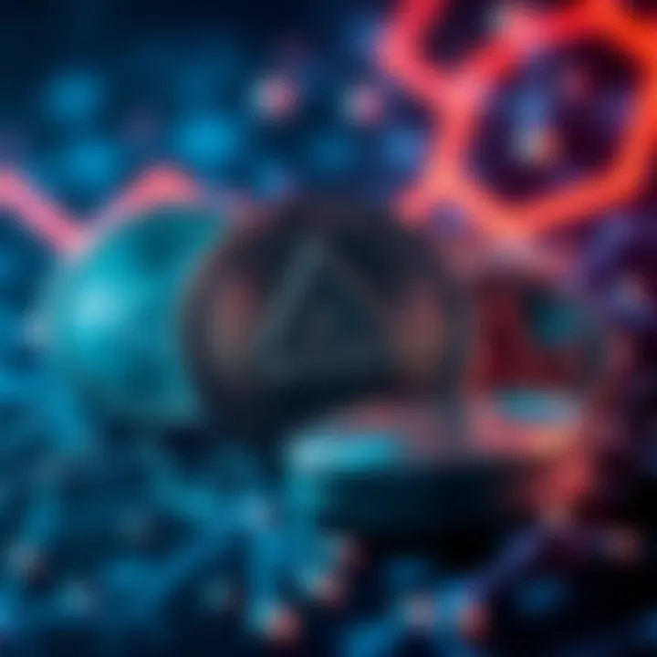 A visual representation showing Monero coins with a blockchain background, illustrating the concept of tracing untouched cryptocurrency transactions