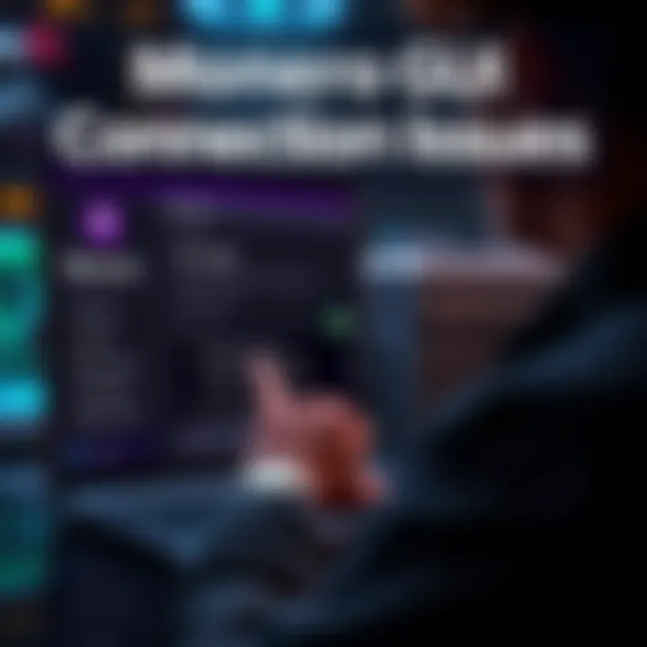 A person troubleshooting connection issues on the Monero GUI wallet interface, displaying various settings and options for connecting to a daemon.