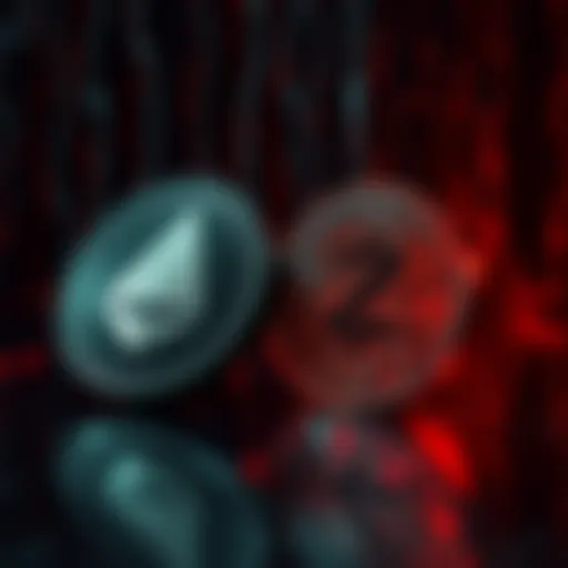 A graphic showing Monero as the leading cryptocurrency for dark net payments over Zcash, with symbols of both currencies and the dark web backdrop.
