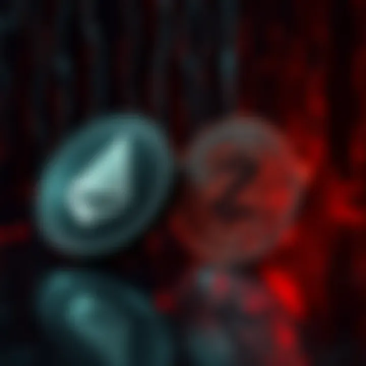 A graphic showing Monero as the leading cryptocurrency for dark net payments over Zcash, with symbols of both currencies and the dark web backdrop.