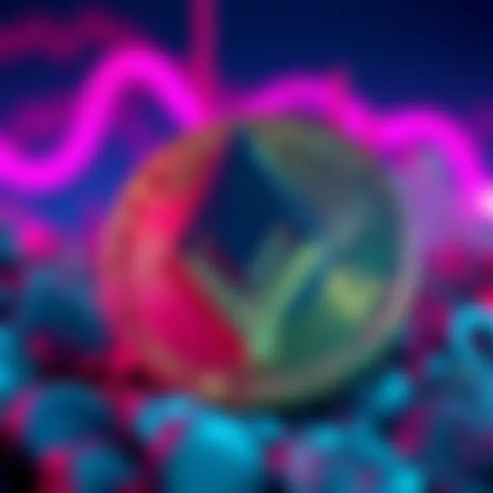 Monero logo in front of a Bitcoin symbol, representing the comparison between the two cryptocurrencies