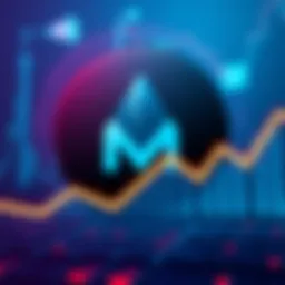 A graphic showing the Monero logo surrounded by a declining trend line, representing its limited use in criminal activities in 2026.