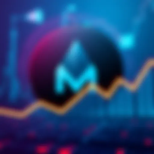 A graphic showing the Monero logo surrounded by a declining trend line, representing its limited use in criminal activities in 2026.