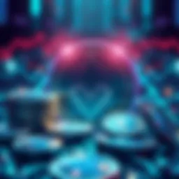 A visual representation of Monero cryptocurrency with digital coins and blockchain symbols, illustrating the idea of privacy and security in crypto transactions.