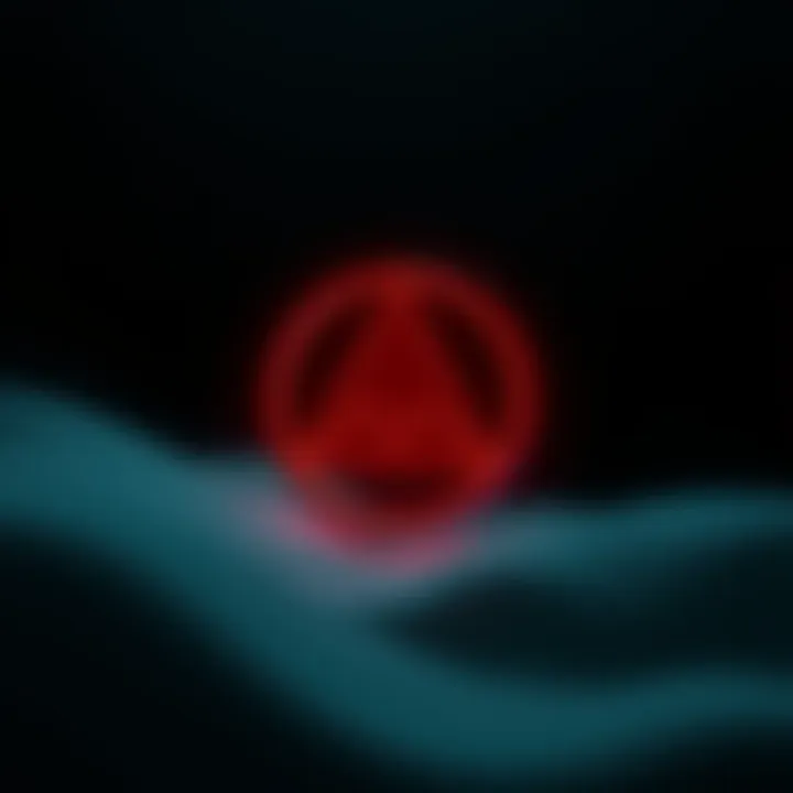 A digital representation of Monero's logo superimposed on a dark background, symbolizing its underground appeal.