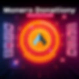 A visual guide showcasing different Monero donation options with logos of various supported projects and causes