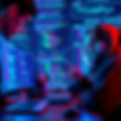 Engineers reviewing Monero's cryptography upgrade with code on a screen