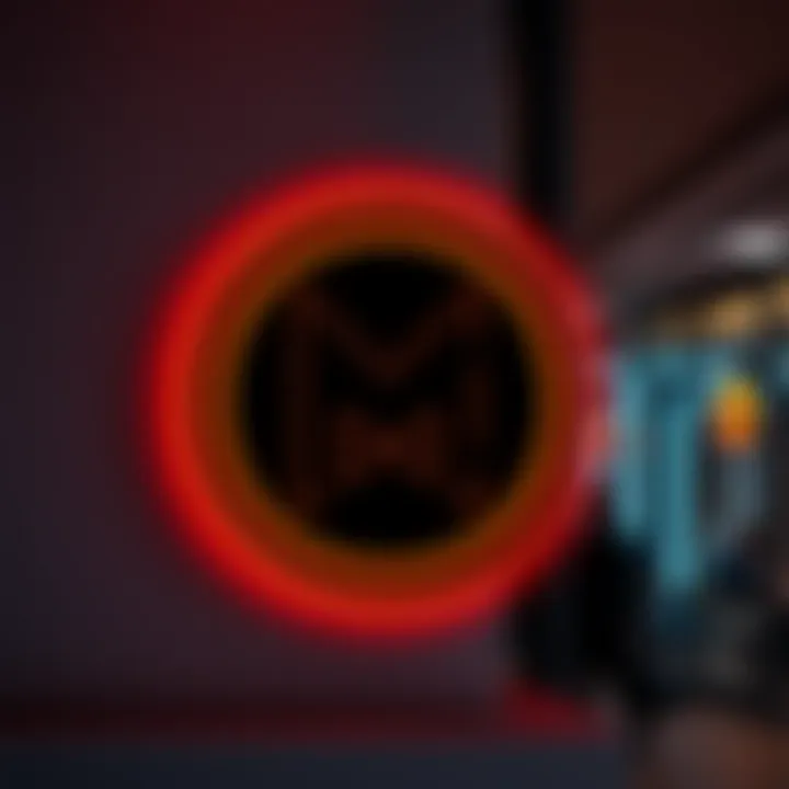 Monero logo displayed on a wall in Poland, symbolizing cryptocurrency's presence in Europe