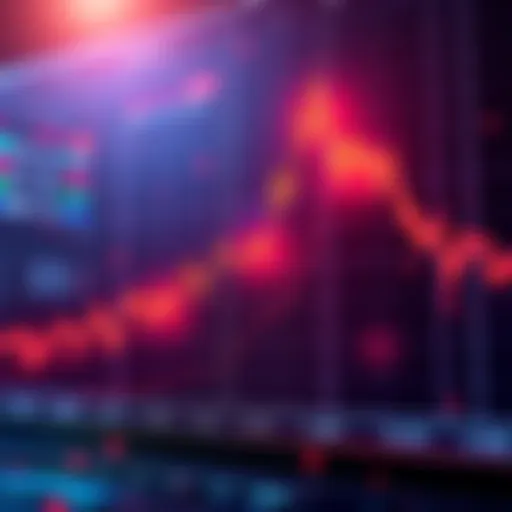 Monero's Price Trend A chart showing Monero's price rising while other cryptocurrencies decline, depicting a unique market trend.