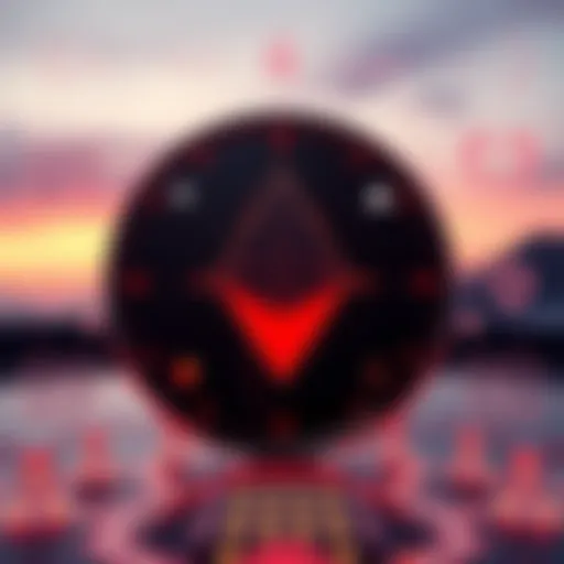 A graphic showing the Monero logo surrounded by symbols representing privacy and security in cryptocurrency, highlighting its focus on anonymity.